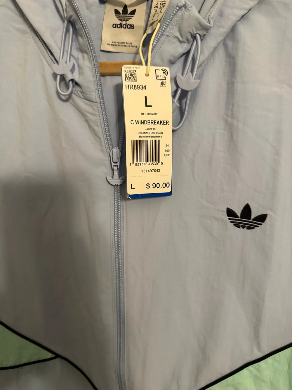 Adidas Men’s Sz. lg Windbreaker